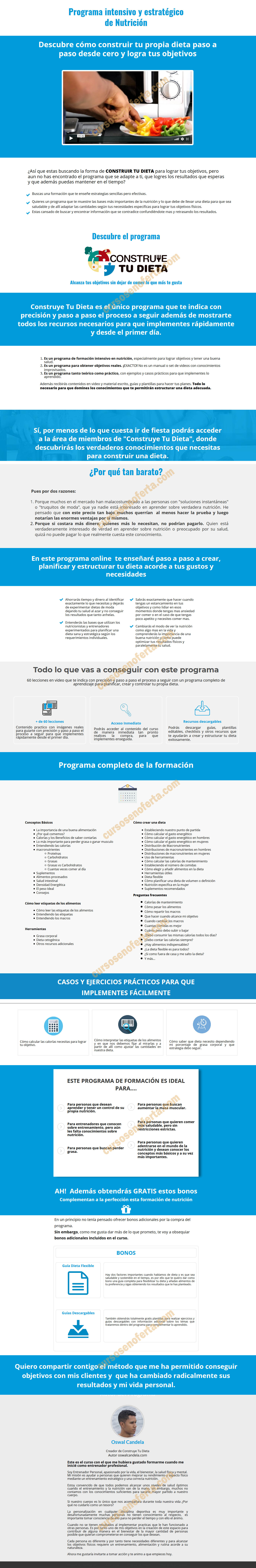 Construye tu dieta