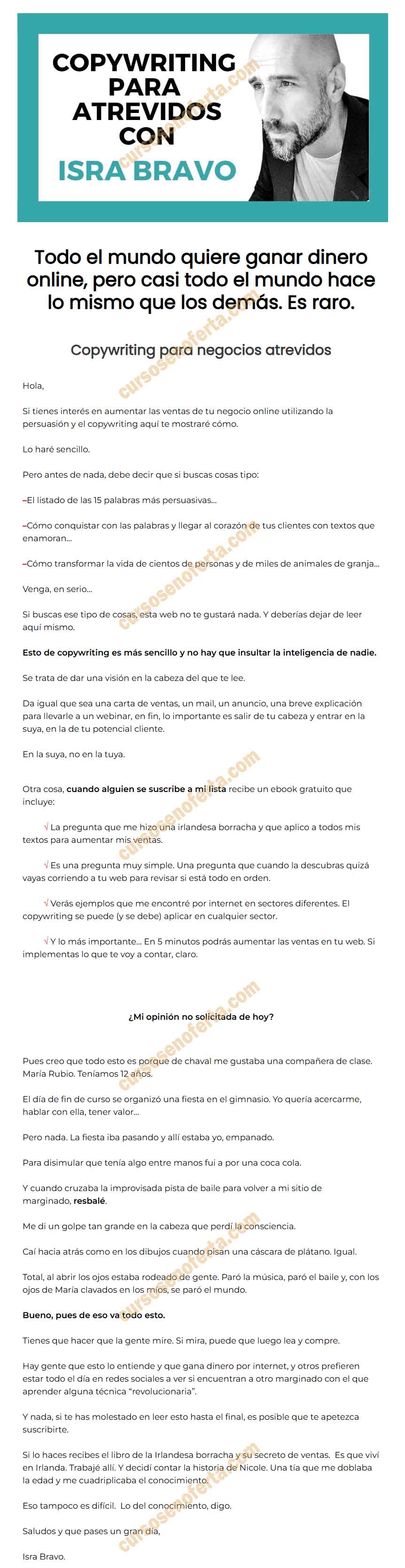 Copywriting Para Atrevidos - isra bravo