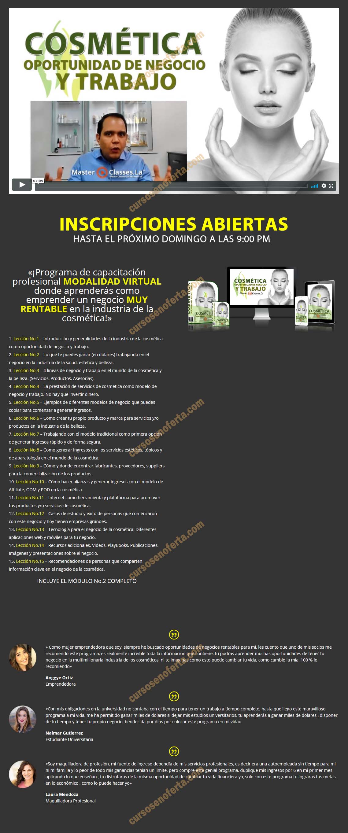 Cosmetica Oportunidad de Negocio y Trabajo