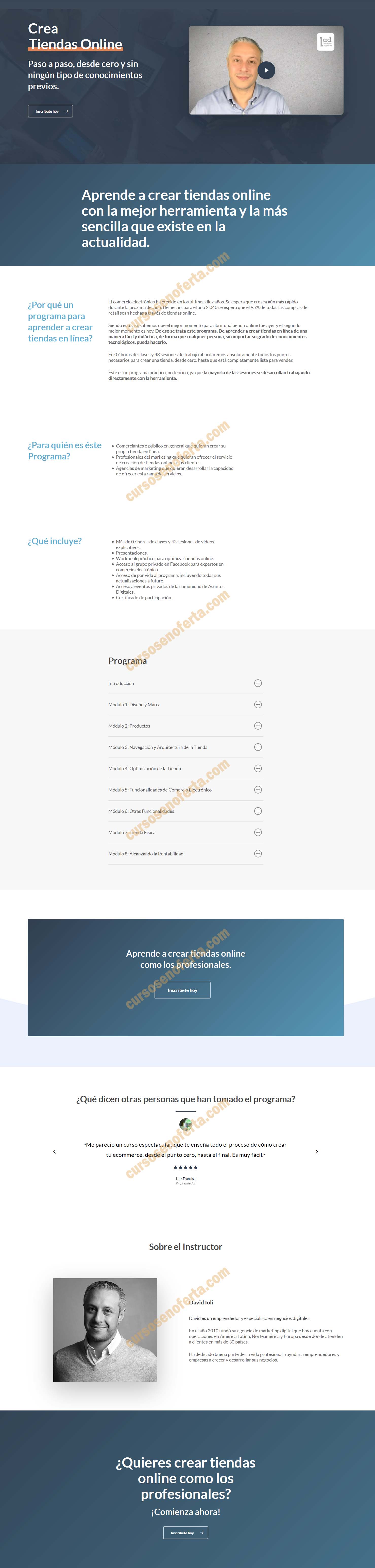 crea tiendas online