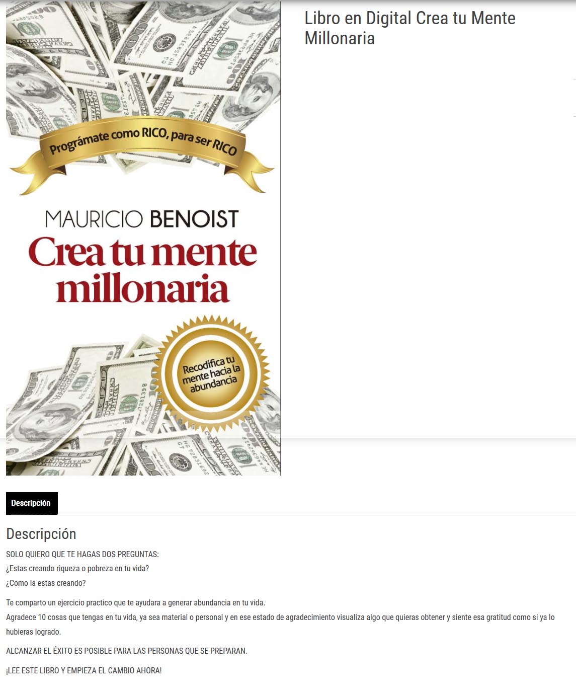 Crea tu Mente Millonaria