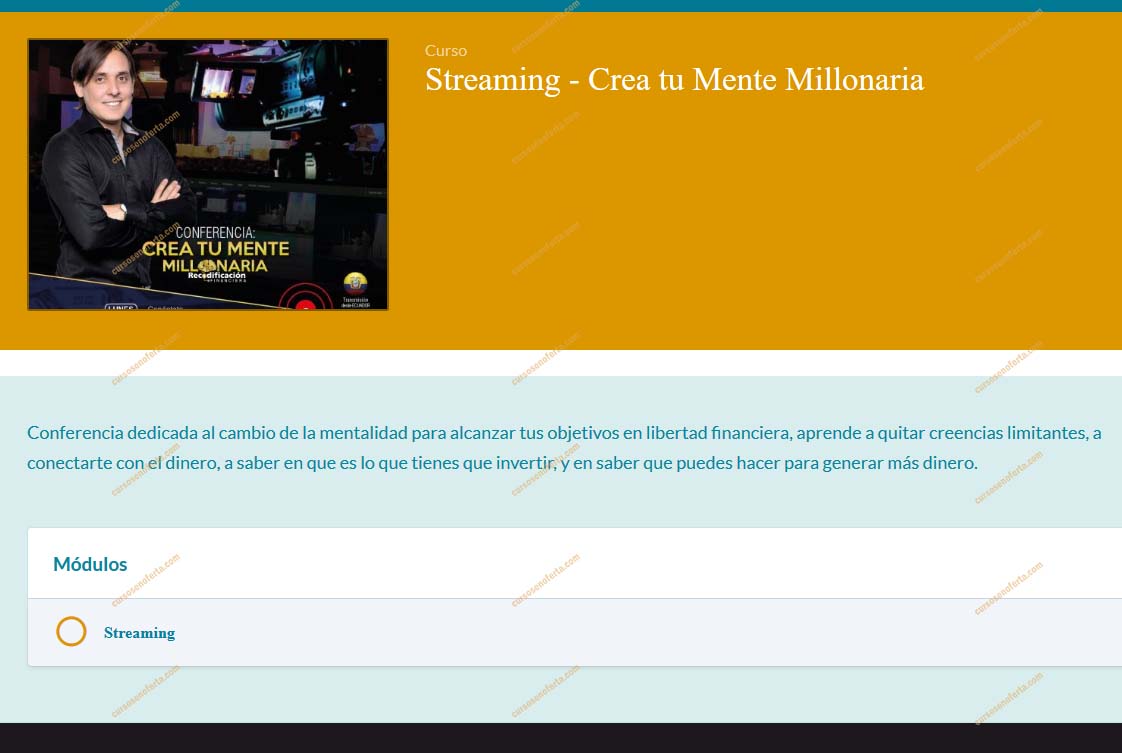 Crea tu Mente Millonaria - Streaming