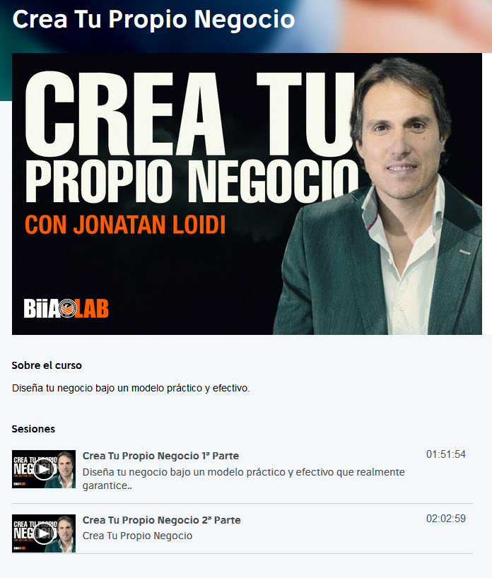 Crea tu Propio Negocio - jonatan loidi