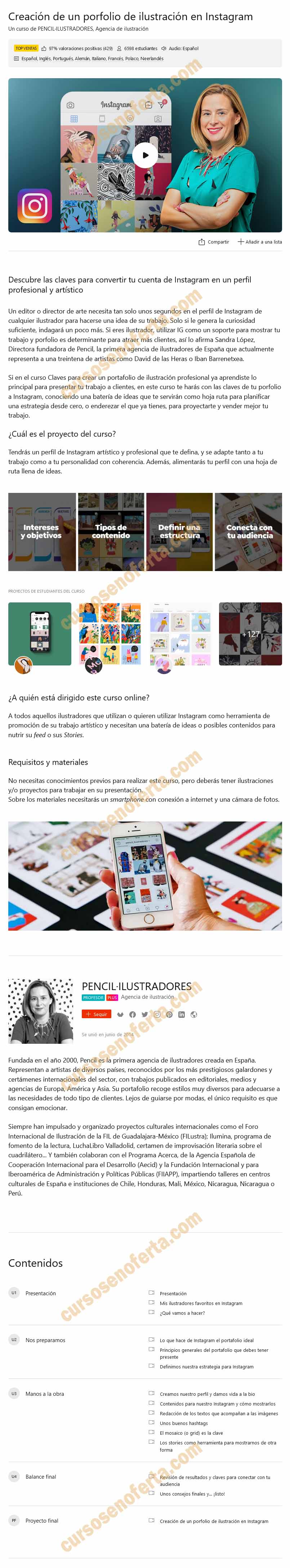 Creación de un porfolio de ilustración en Instagram