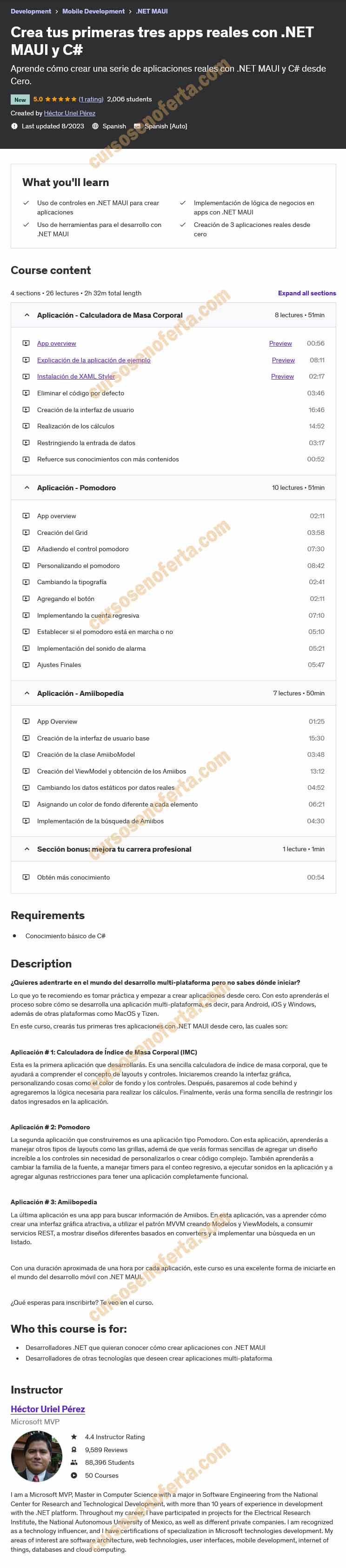 Crea tus primeras tres apps reales con .NET MAUI y C