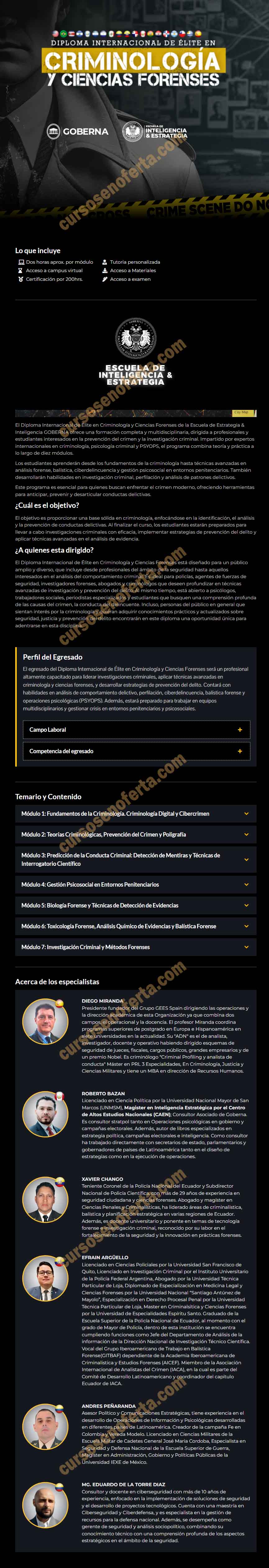 Criminología y Ciencias Forenses - goberna