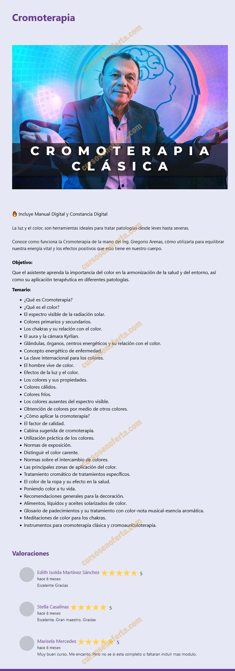 Cromoterapia Clásica - holoacademia