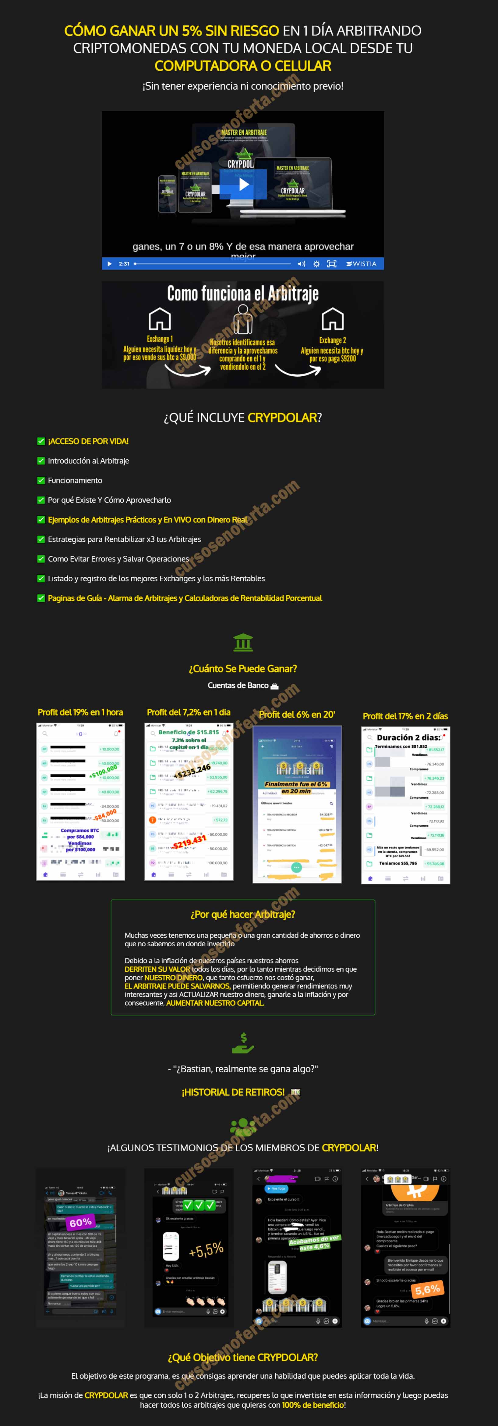 Crypdolar Master en Arbitraje