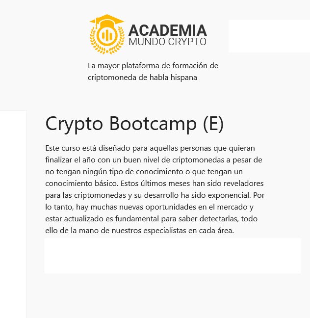Crypto Bootcamp 2022