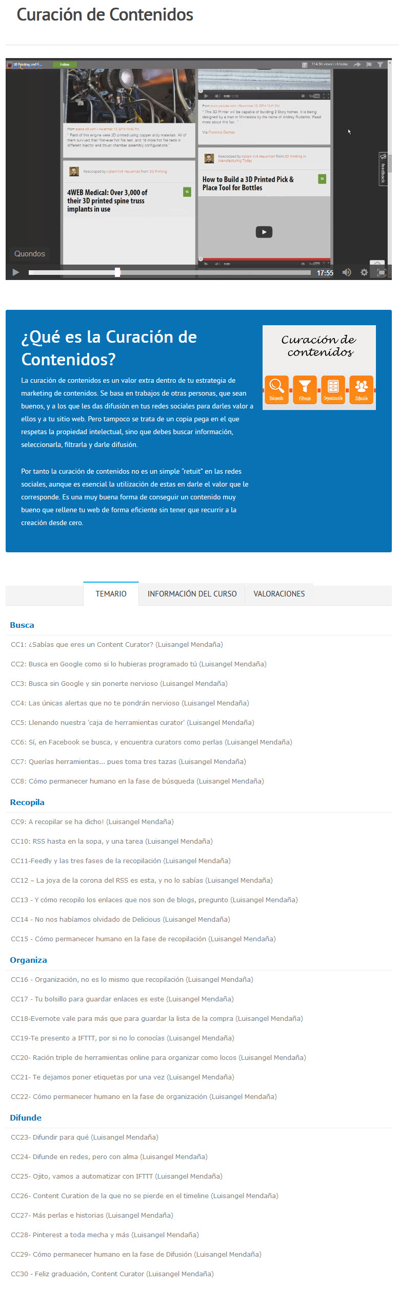 Curación de Contenidos