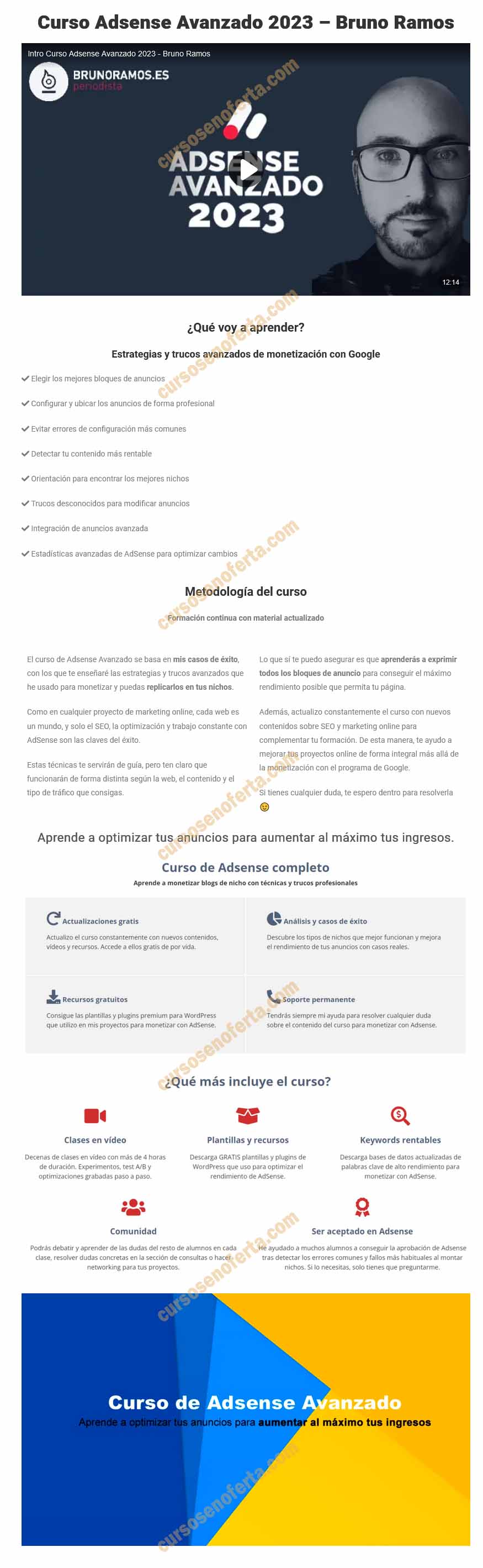 Curso Adsense Avanzado 2023 - Bruno Ramos