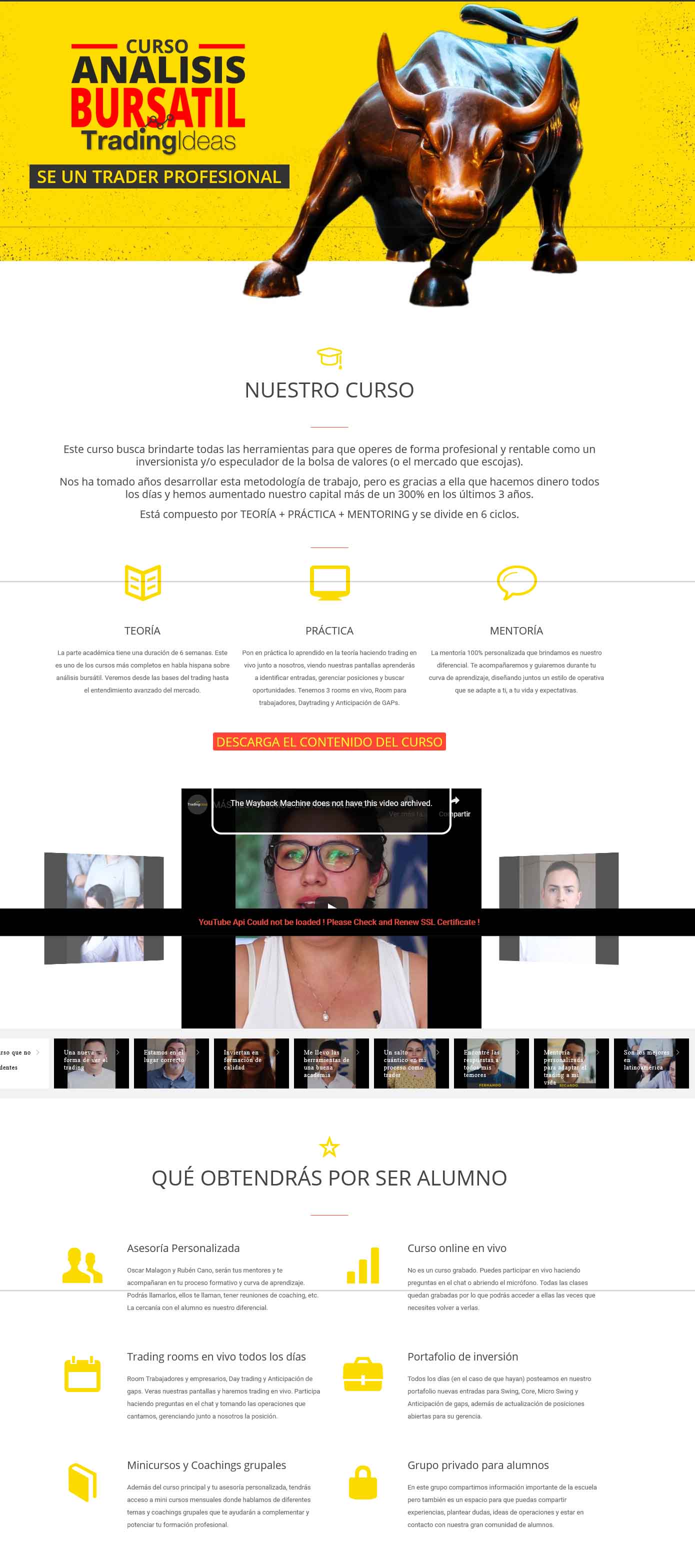 Curso Análisis Bursátil - trading ideas