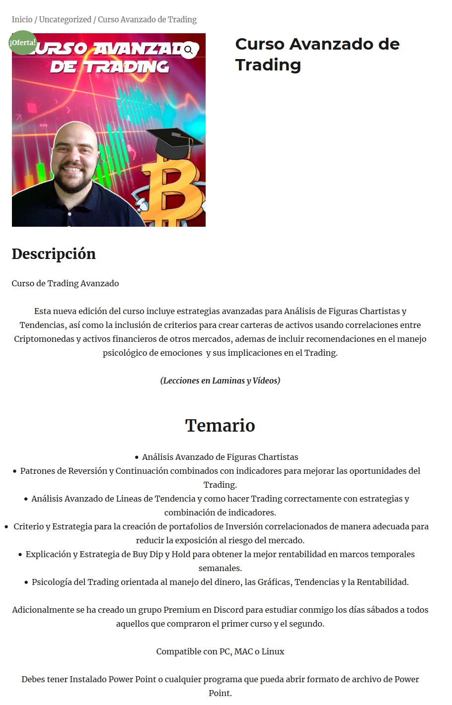 Curso Avanzado de Trading - david battaglia