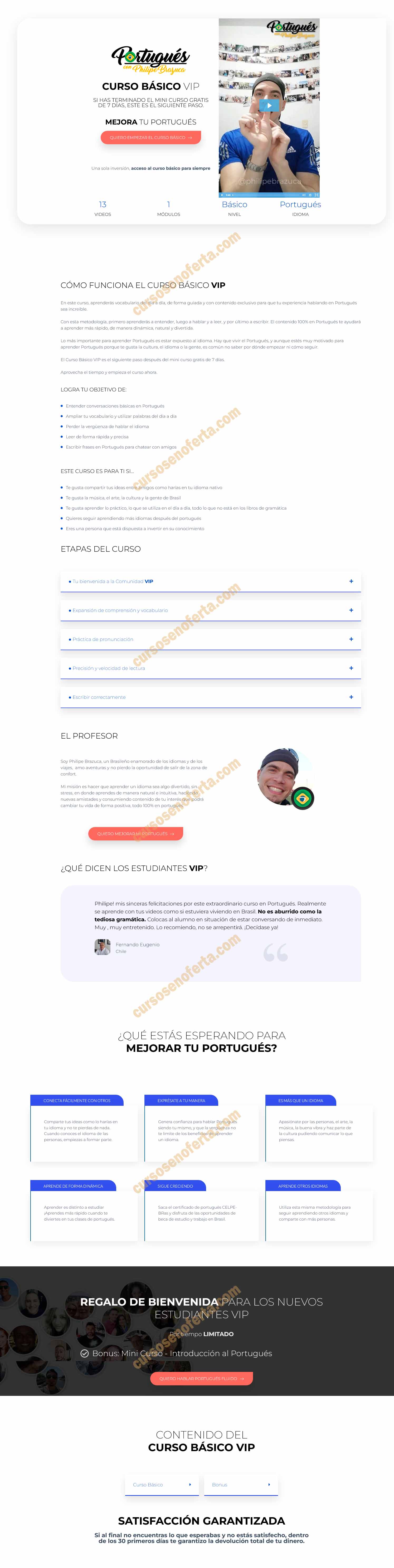 Curso básico portugués para extranjeros - philipe brazuca