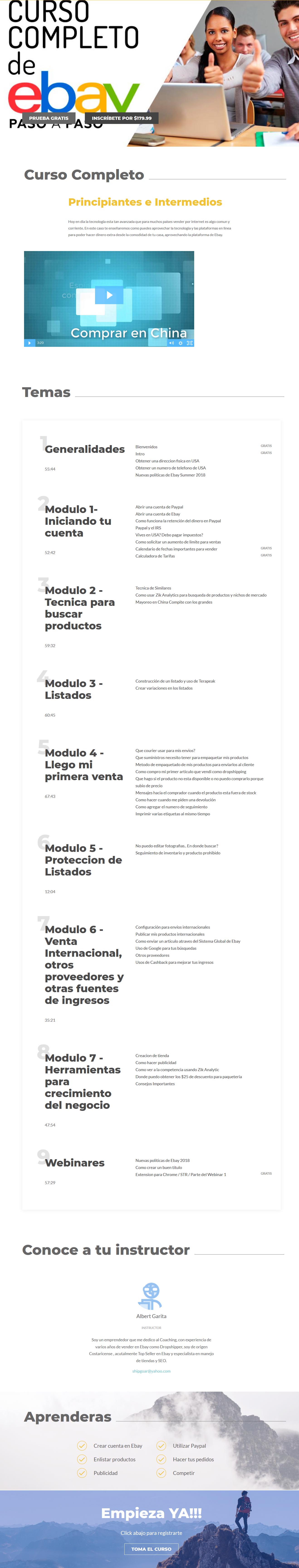 Curso Completo de Ebay - albert garita
