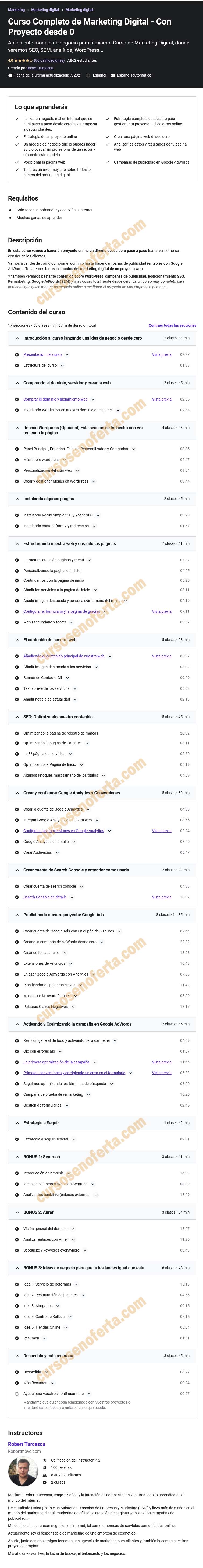 Curso Completo de Marketing Digital - Con Proyecto desde 0