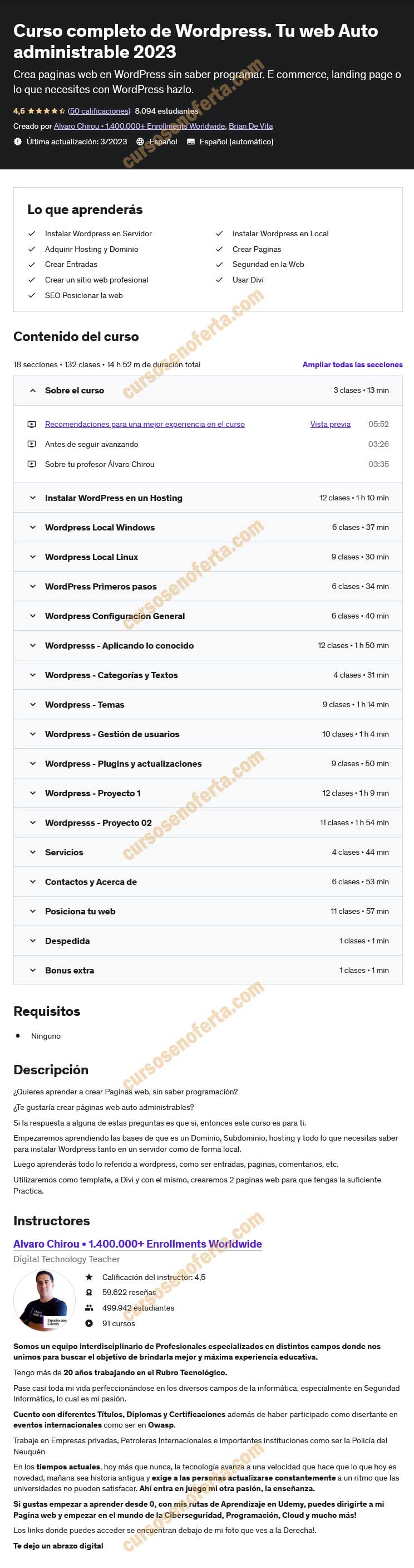 Curso completo de WordPress. Tu web Auto administrable 2023