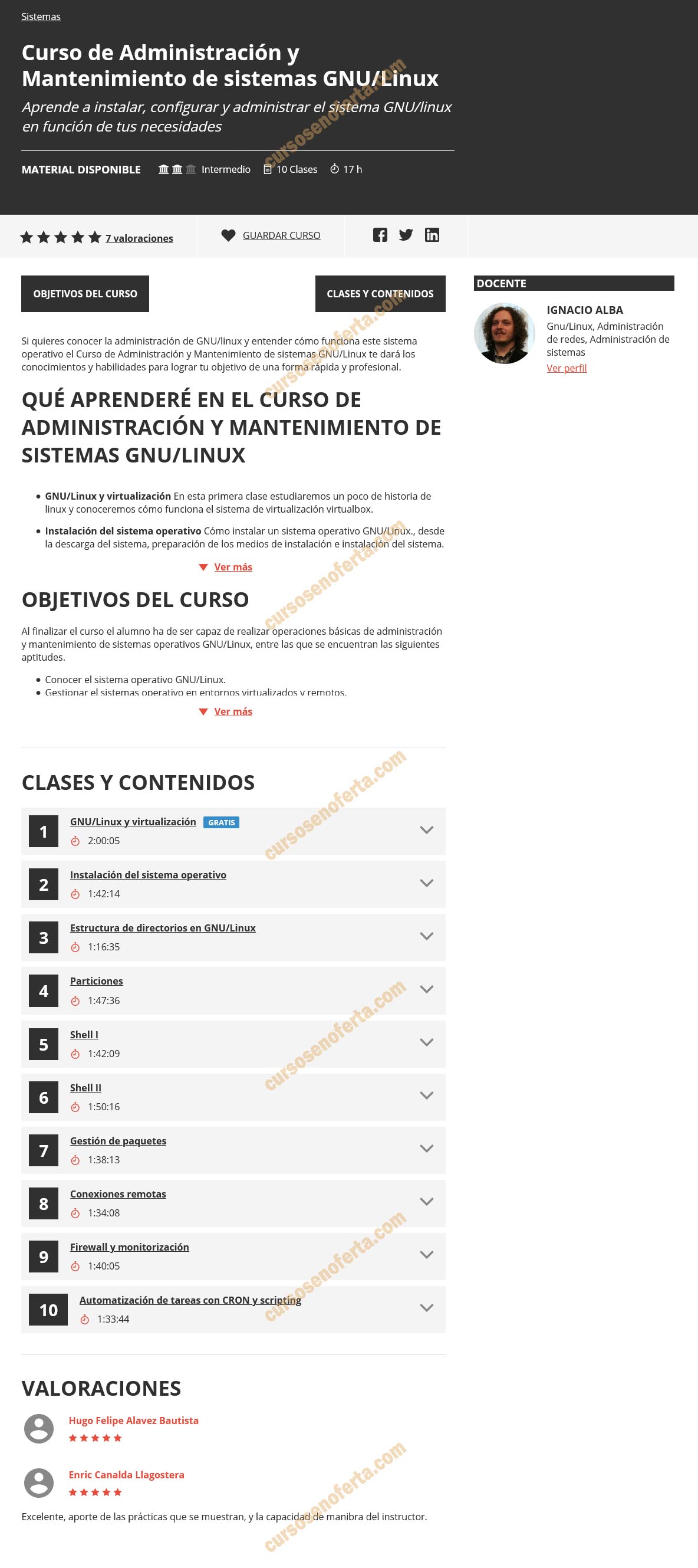Curso de Administración y Mantenimiento de sistemas GNULinux