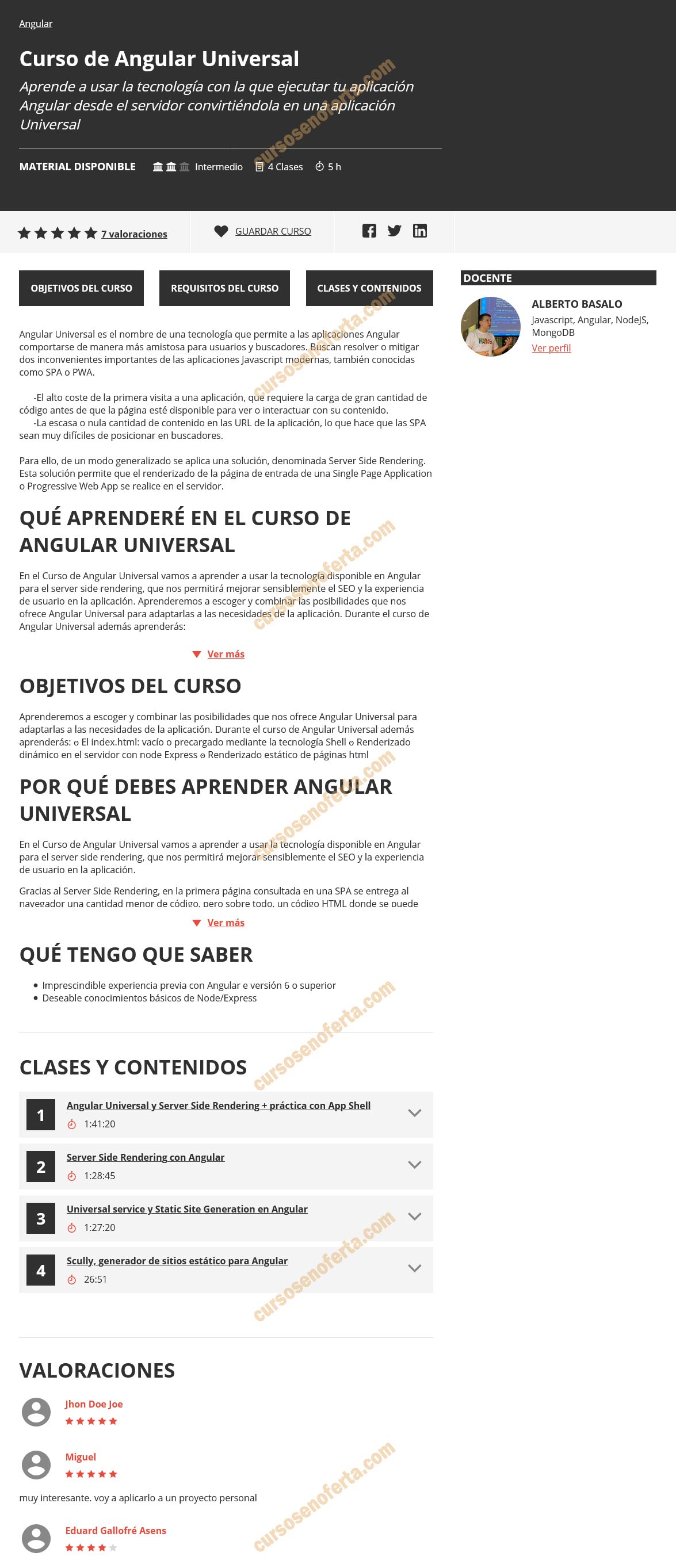 Curso de Angular Universal