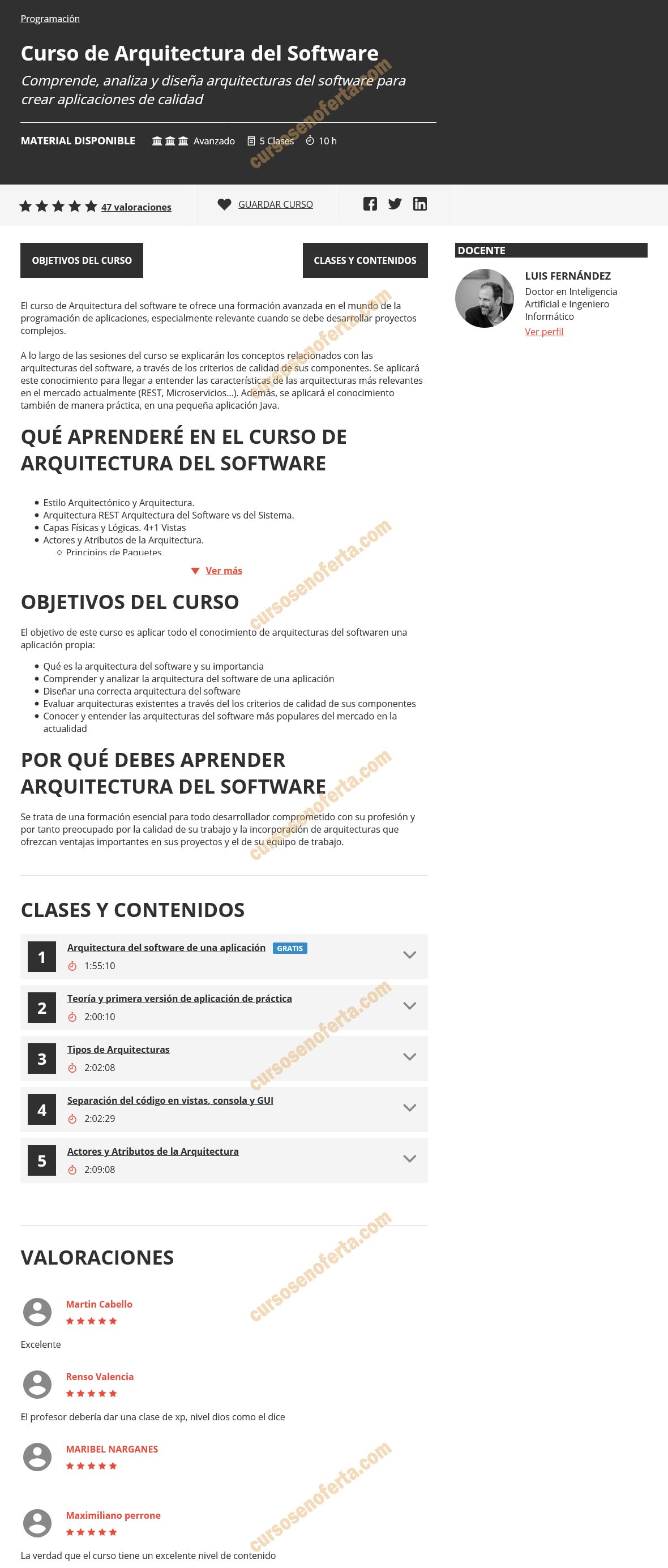 Curso de Arquitectura del Software