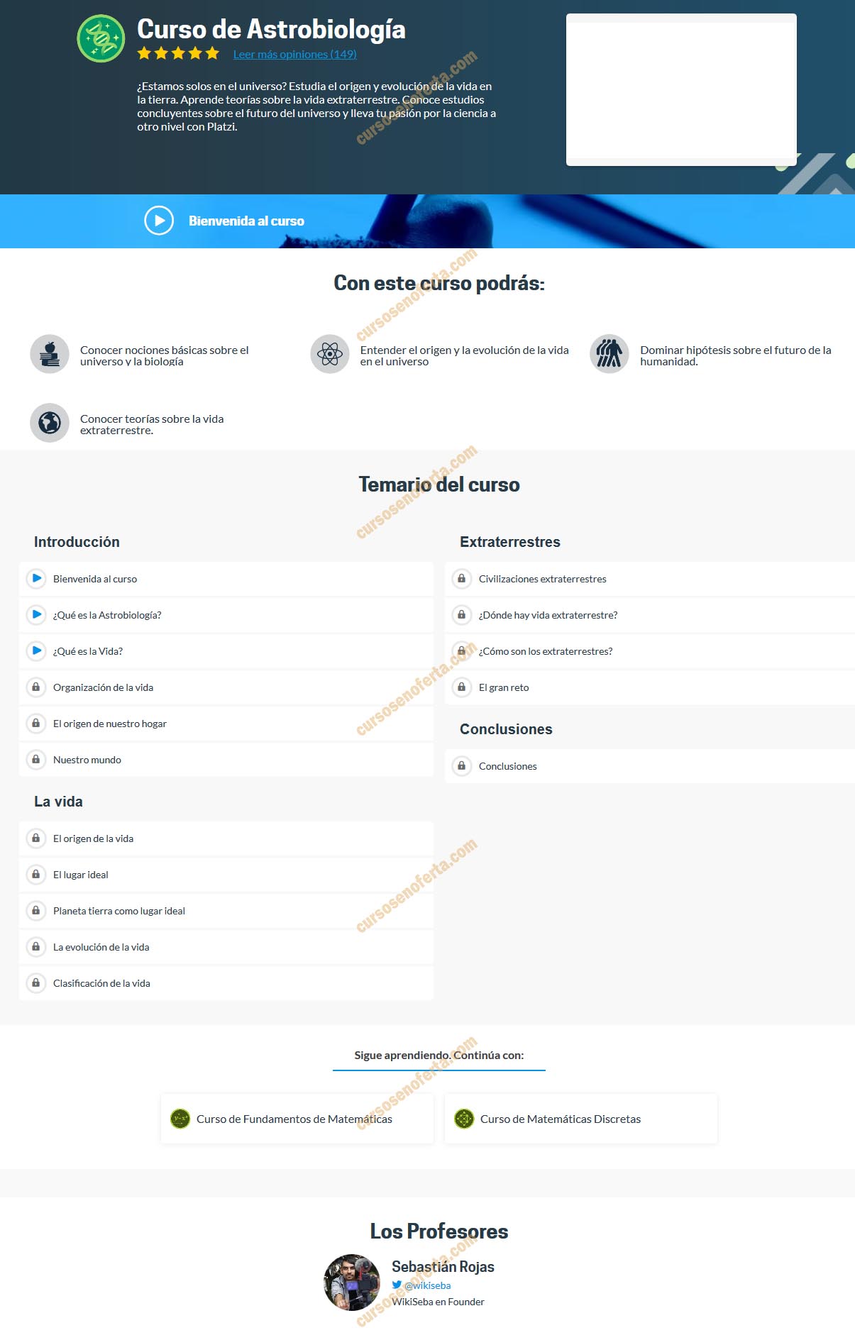 Curso de Astrobiología
