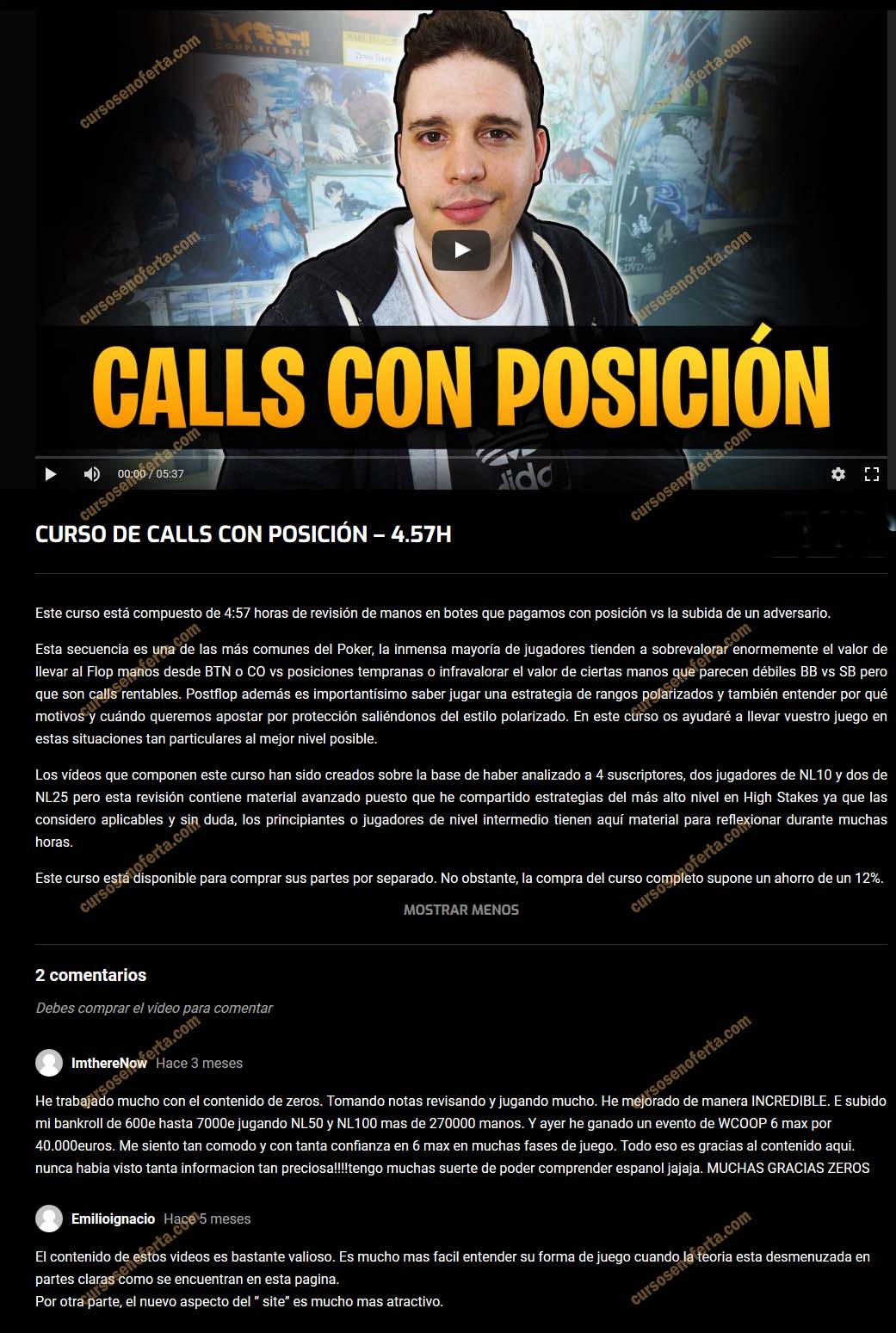 Curso de Calls con Posición