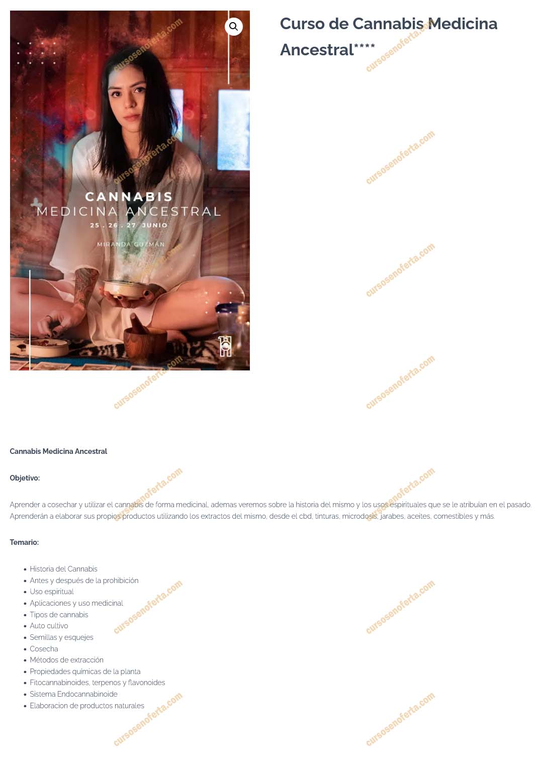 Curso de Cannabis Medicina Ancestral
