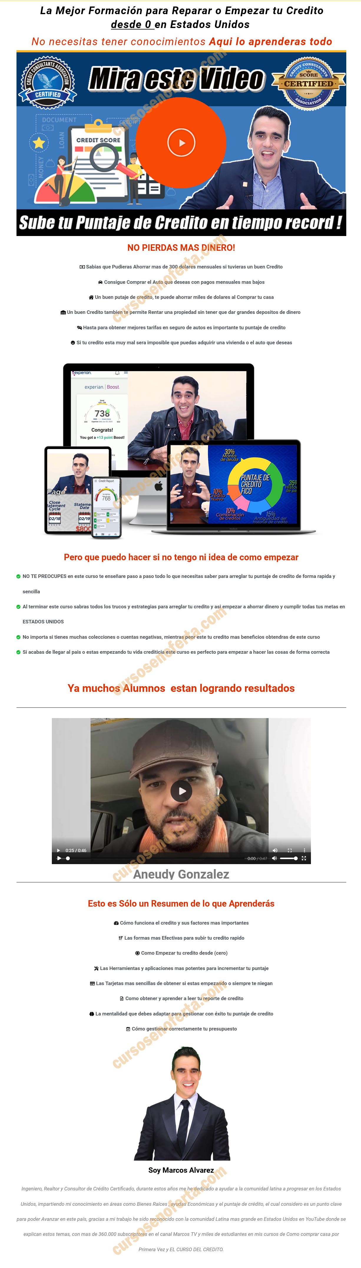 Curso de crédito en Estados Unidos - marcos alvarez