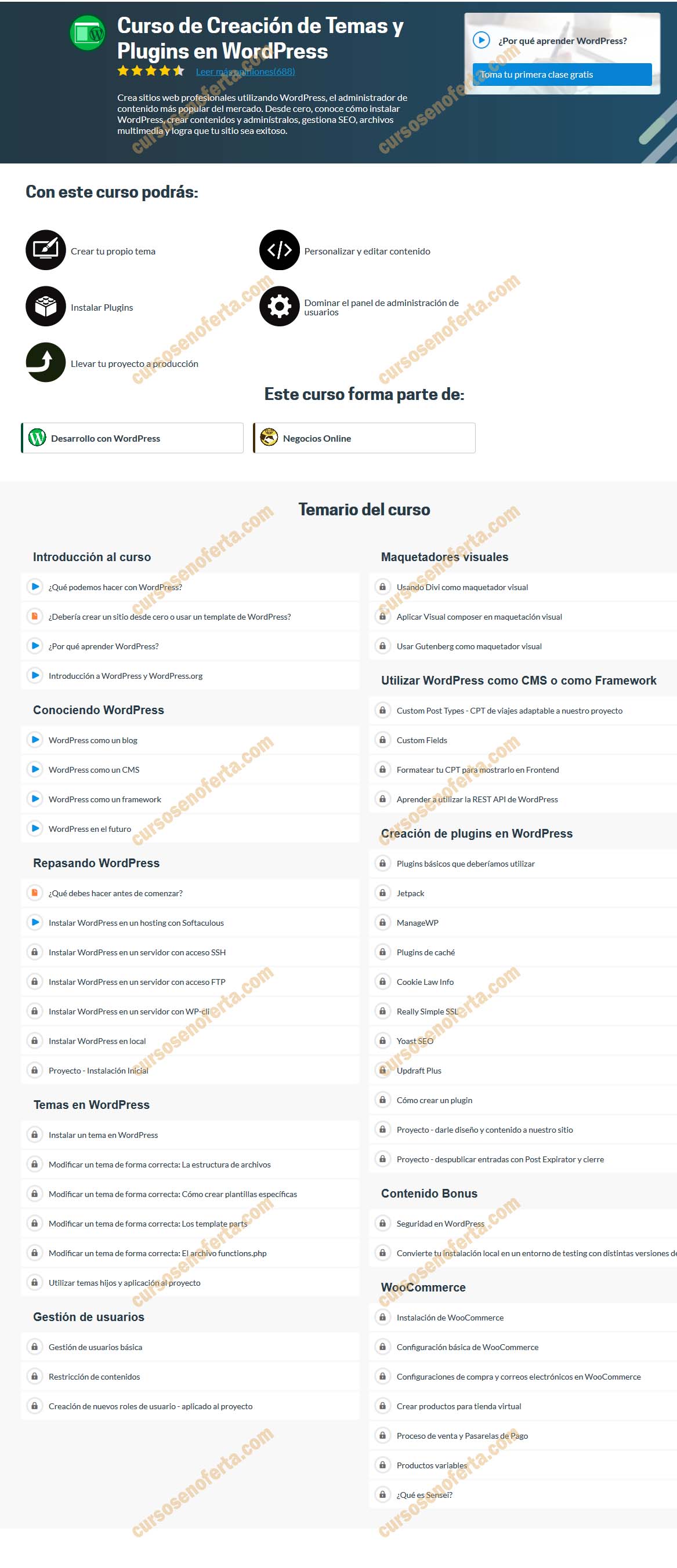 Curso de Creación de Temas y Plugins en WordPress