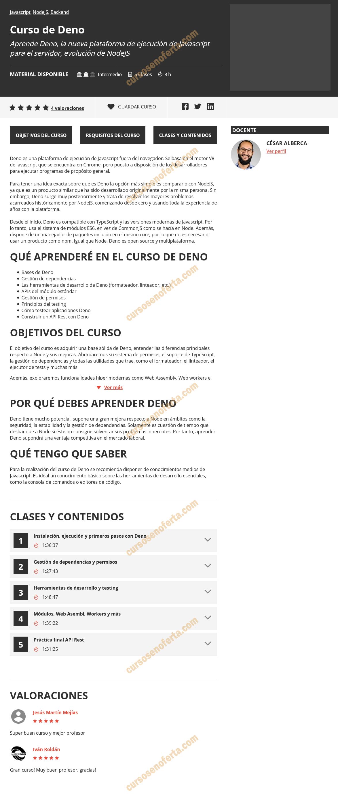 curso de deno - escuela it