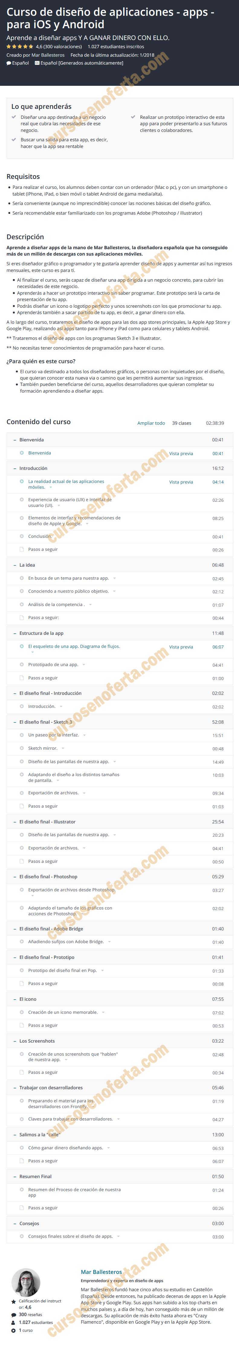 Curso de diseño de aplicaciones - apps - para iOS y Android 