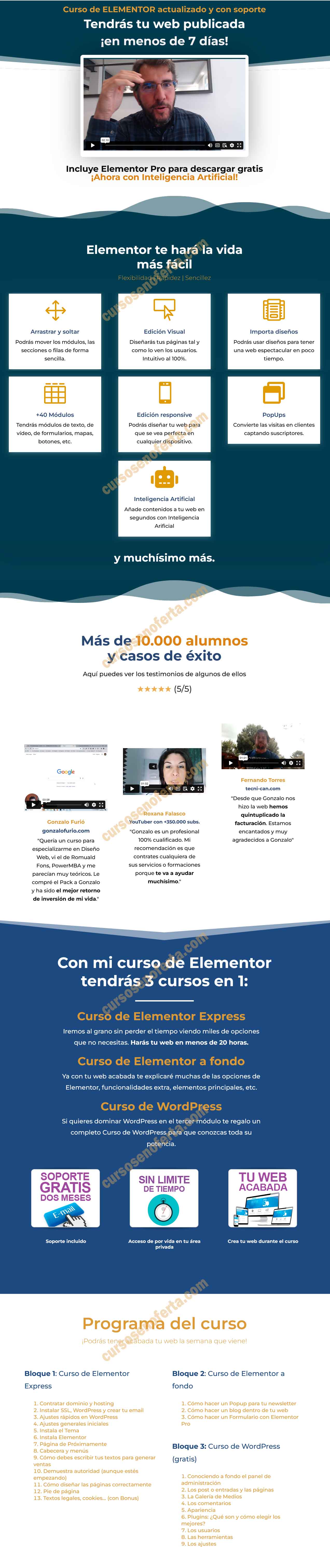 Curso de Elementor - gonzalo de la campa