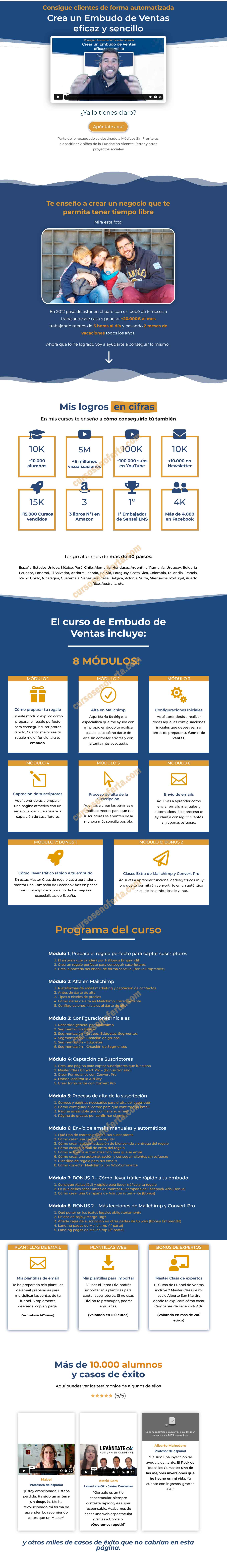 Curso de Embudo de Ventas con Mailchimp
