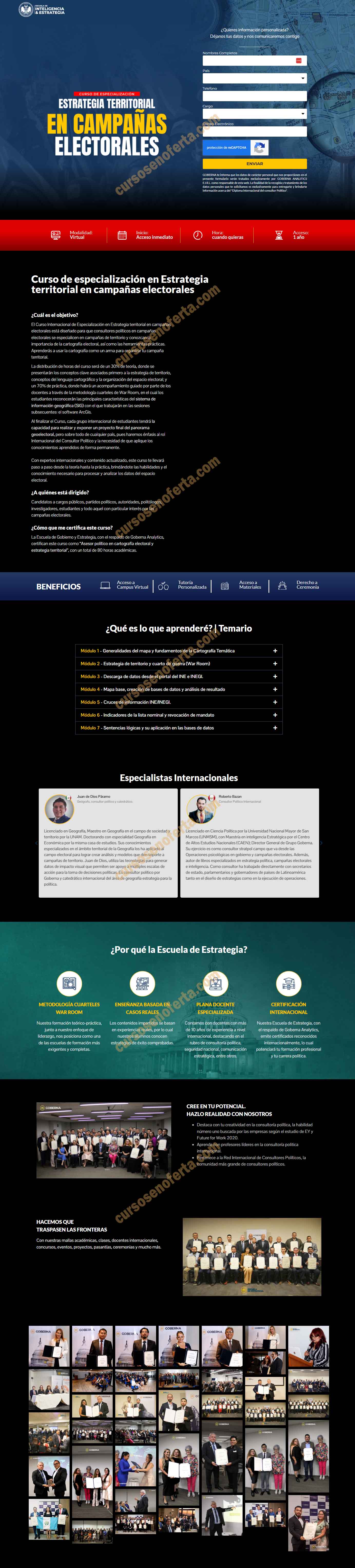 Curso de Especialización en Cartografía Electoral y Estrategia Territorial - goberna