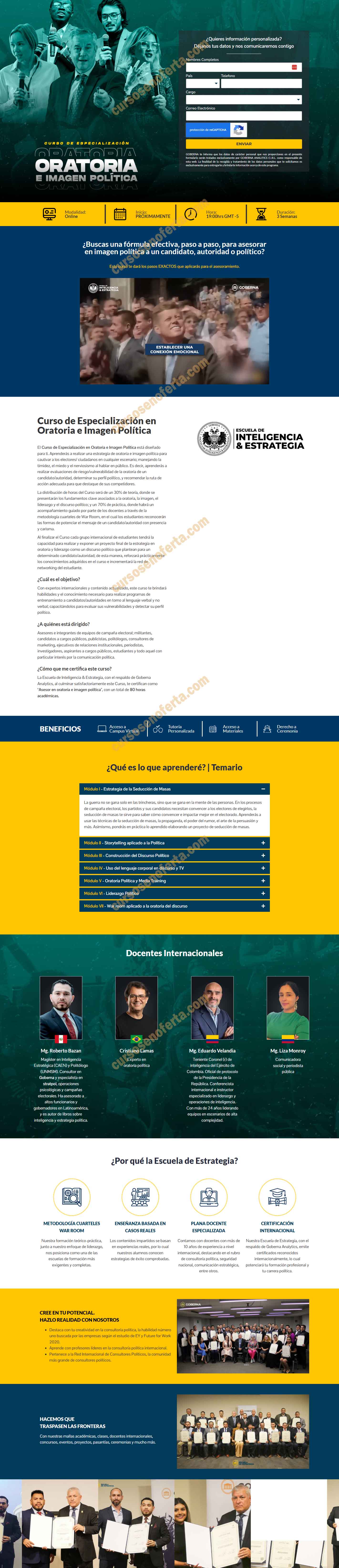 Curso de Especializacion en Oratoria e Imagen Política - goberna