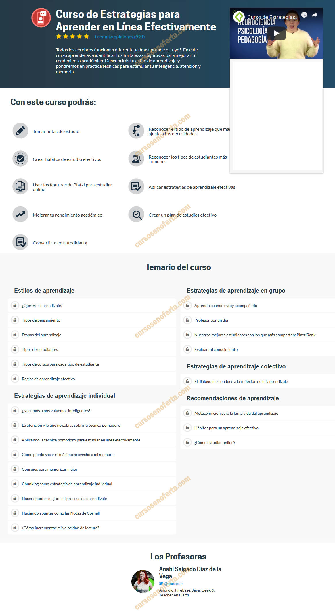 Curso de Estrategias para Aprender en Línea Efectivamente