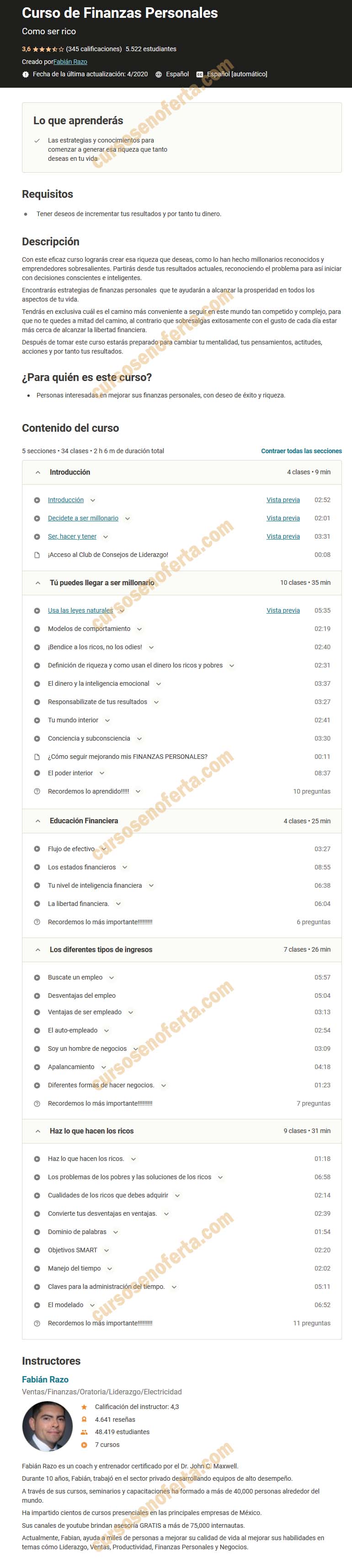 Curso de Finanzas Personales - fabian razo