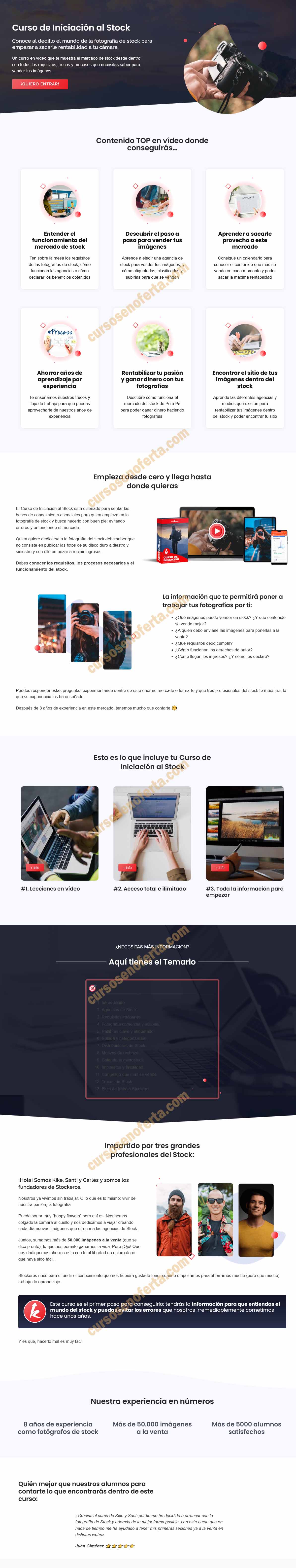 El Curso Iniciación a la Fotografía de Stock - Stockeros