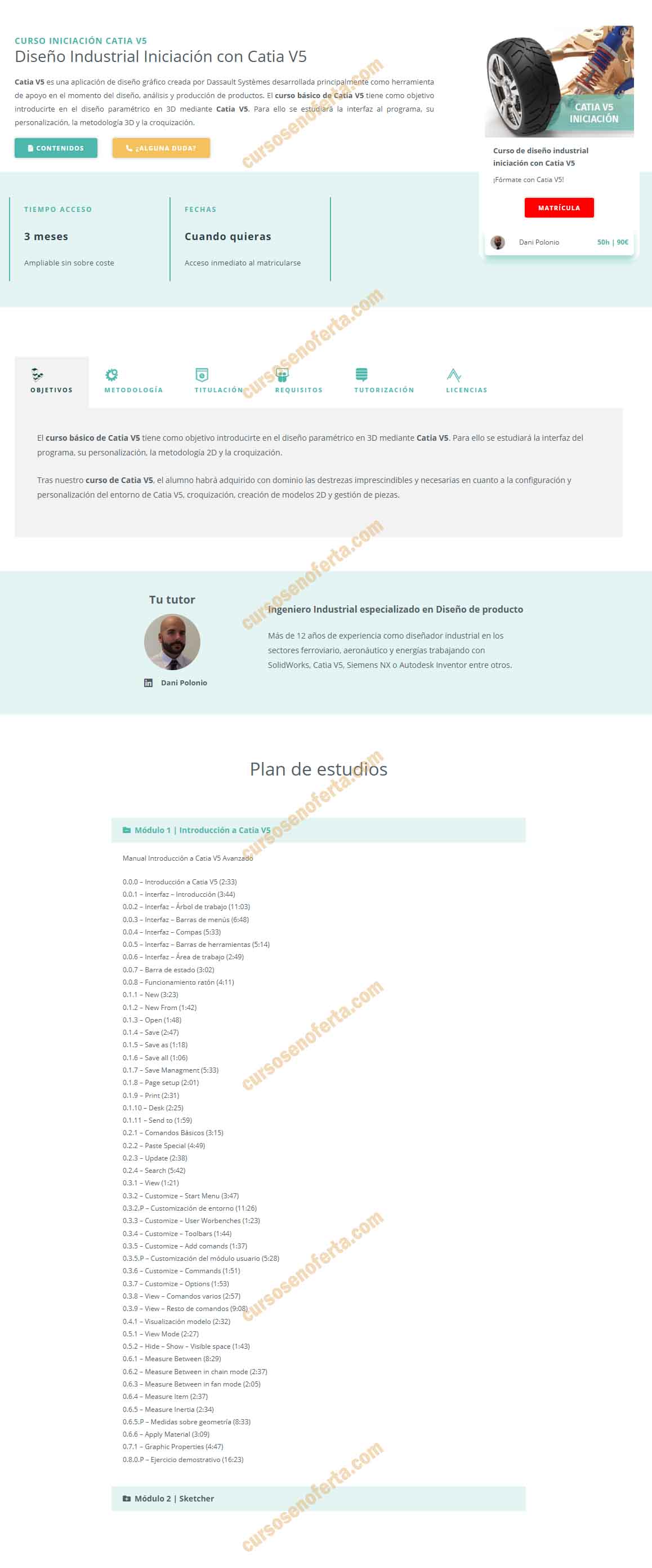 Curso de Iniciación al Diseño Industrial con Catia V5 - formacad