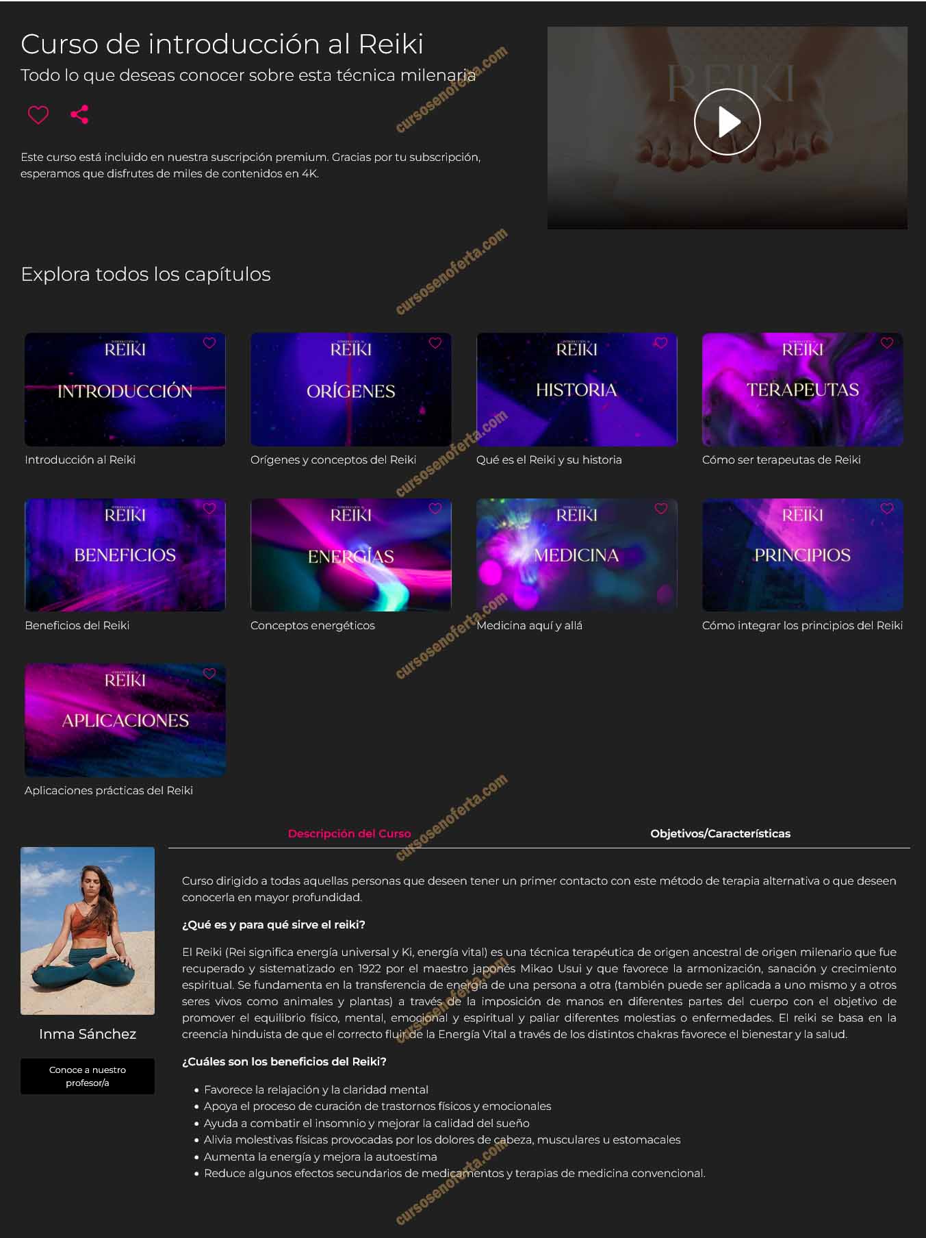 Curso de introducción al Reiki - Inma Sánchez