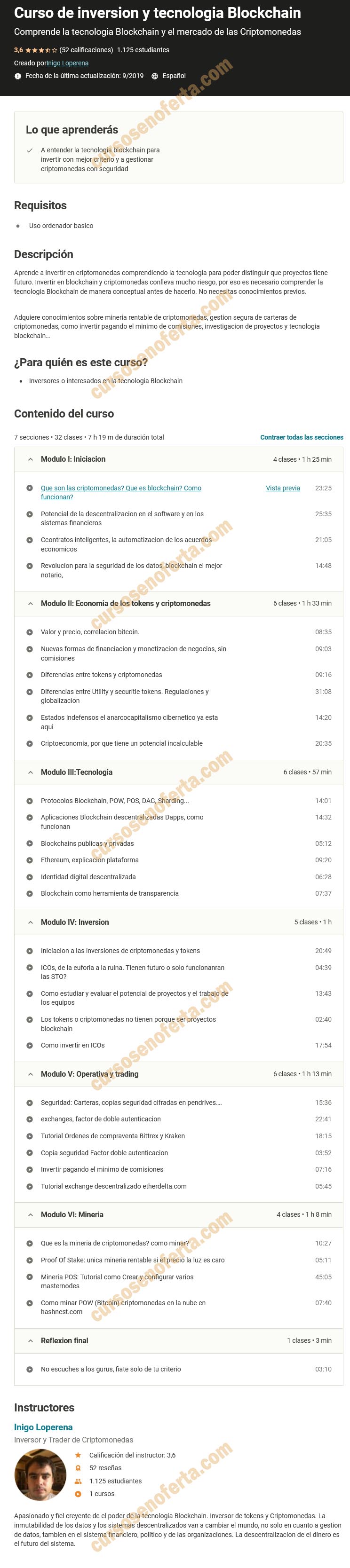Curso de inversion y tecnologia Blockchain