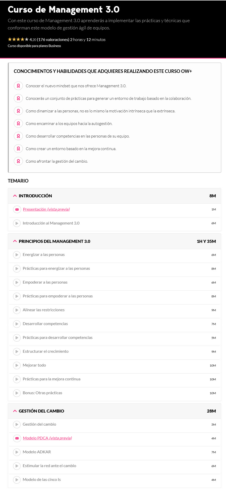 Curso de management 3.0 - Mayte Cáceres