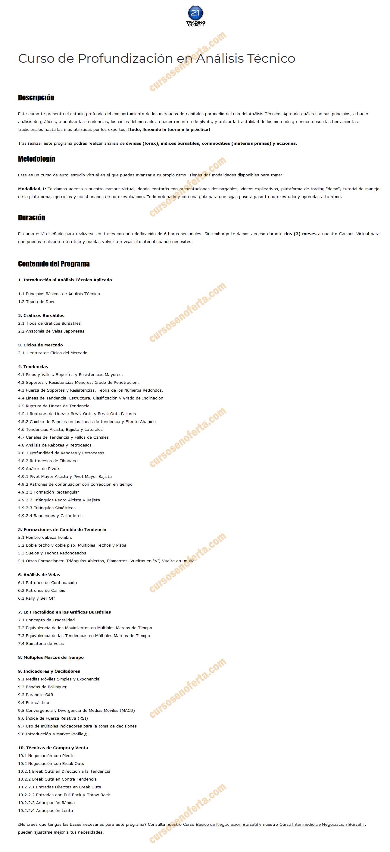 Curso de Profundización en Análisis Técnico