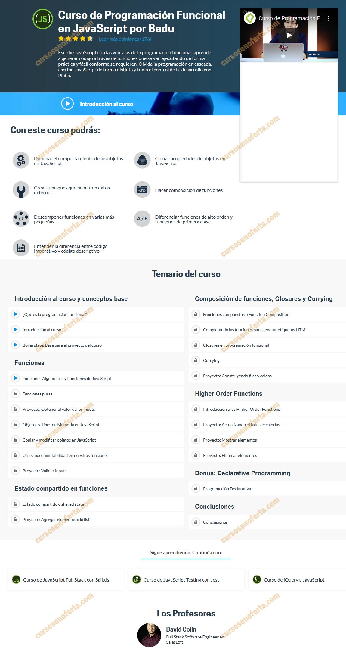 Curso de Programación Funcional en JavaScript por Bedu