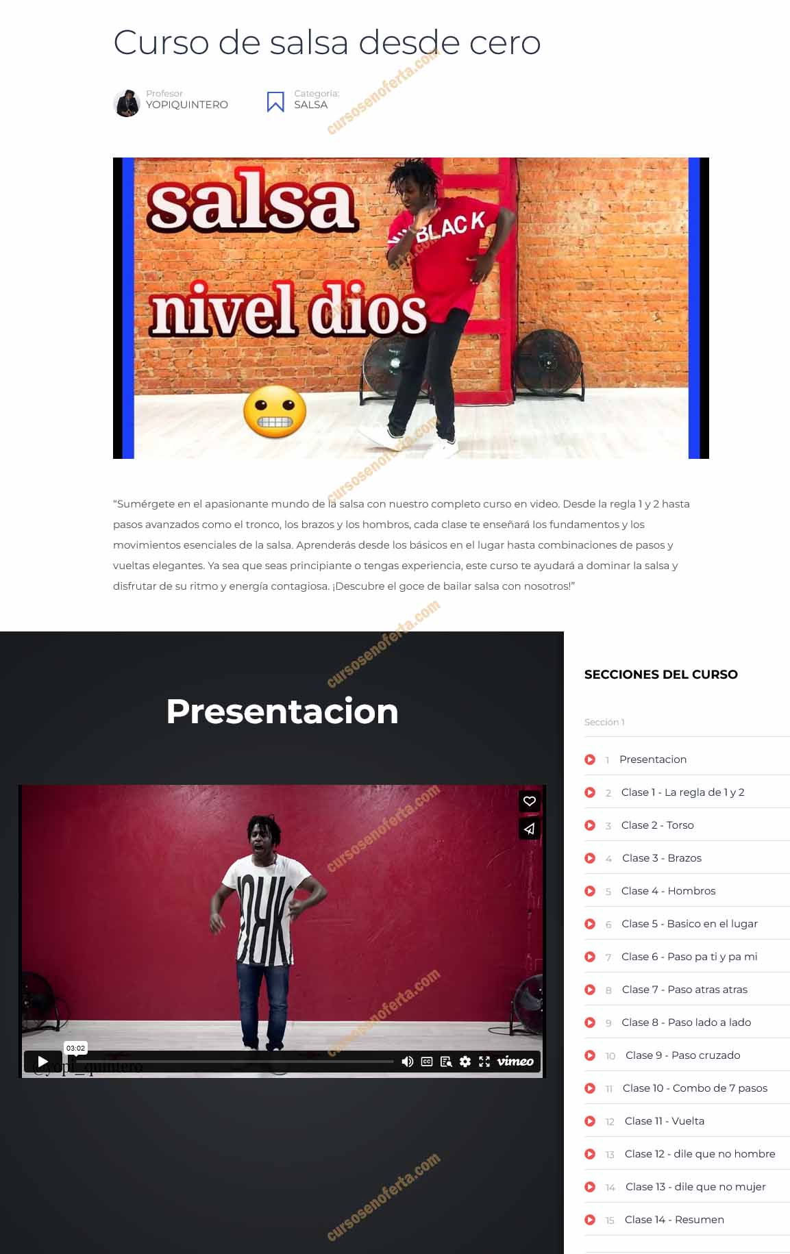 Curso de salsa desde cero - yopi quintero