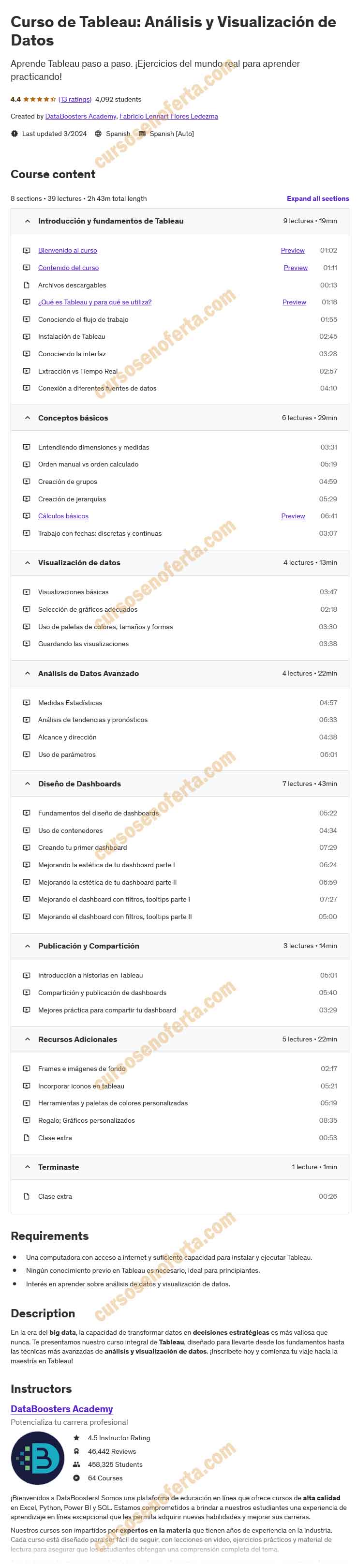 Curso de Tableau Análisis y Visualización de Datos