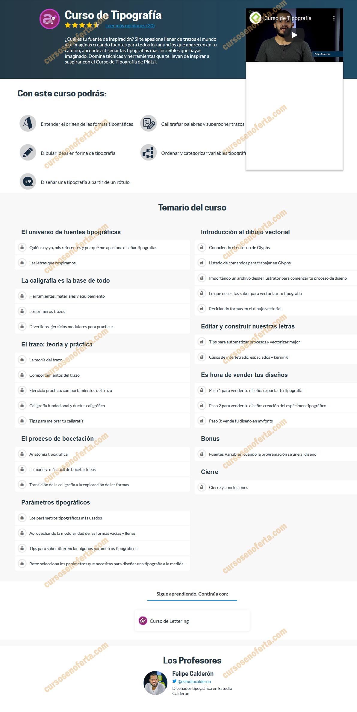 Curso de Tipografía