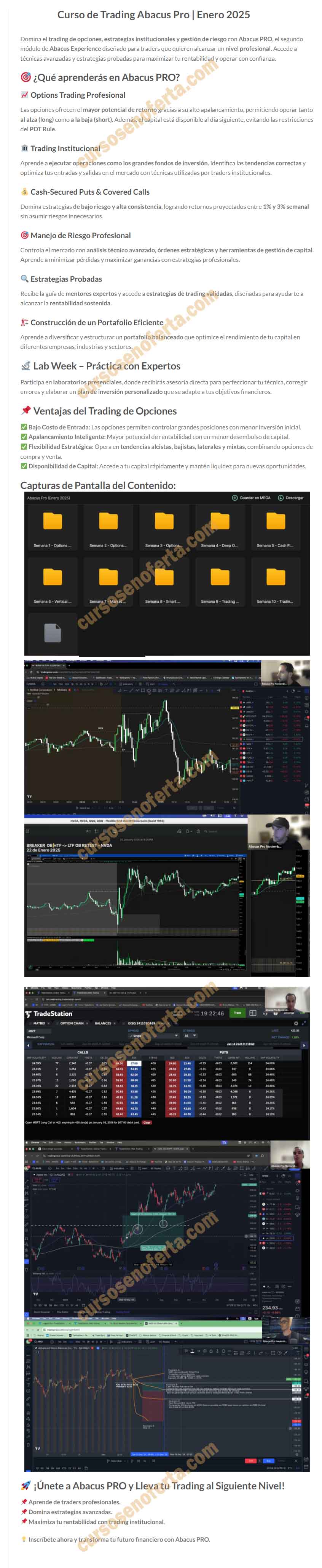 Curso de Trading Abacus Pro 2025
