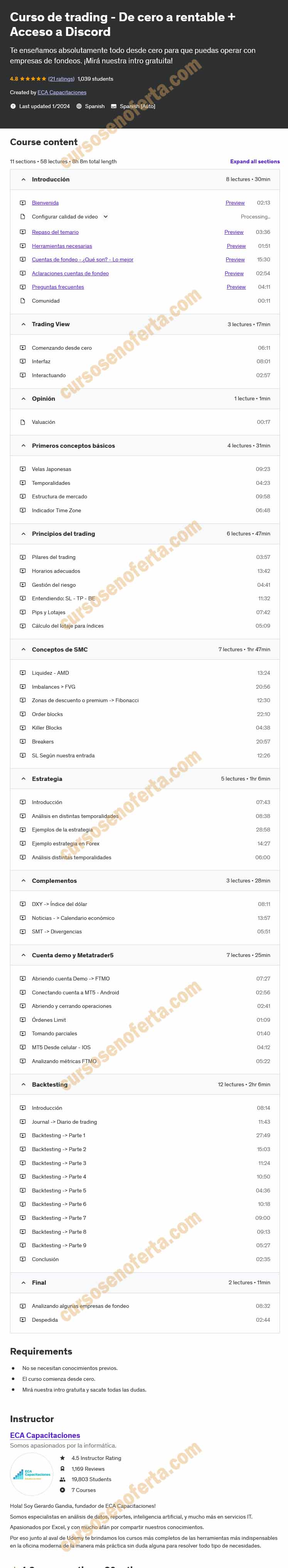 Curso de Trading de Cero a Rentable - eca capacitaciones