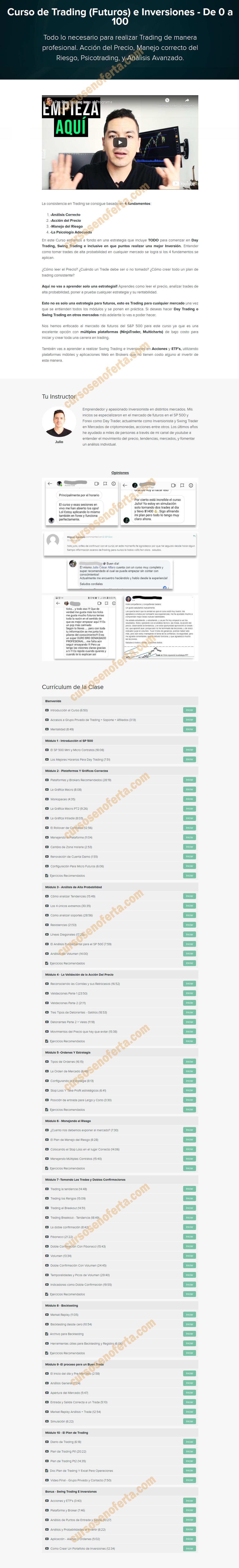Curso de Trading e Inversiones de 0 a 100 - Pro plan trading